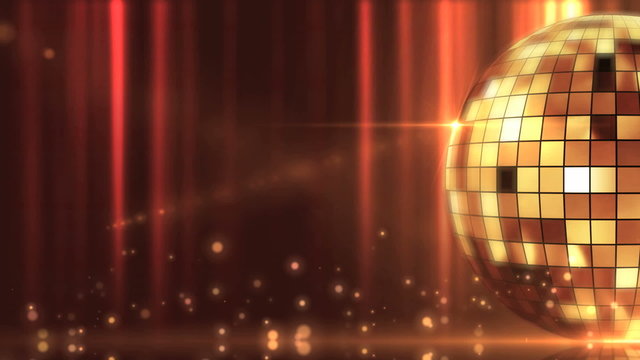 disco mirror ball shining