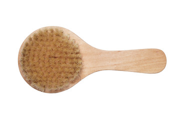 bath brush isolated over white background