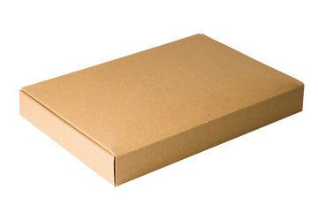 Closed cardboard box