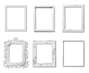 white frame wood background image