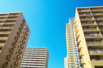 Fototapeta na wymiar High rise apartment buildings