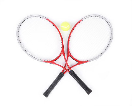 tennis racket isolated