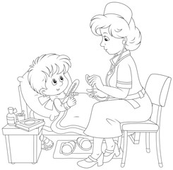 Doctor and little patient