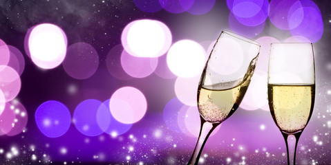 champagne glasses