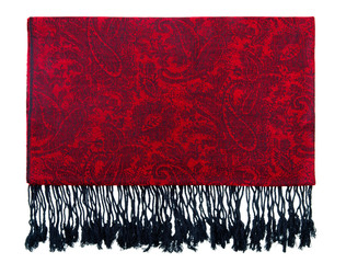 Paisley pattern cashmere scarf