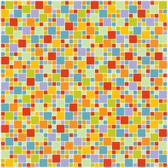 Colorful square tile wallpaper, vector format