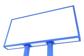 Fototapeta premium Blank billboard against white