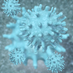 Rhinovirus - 3d Render