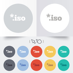 File ISO icon. Download virtual drive file.