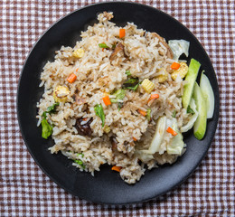 Vegetarian stir-fried rice