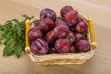 Fresh plums