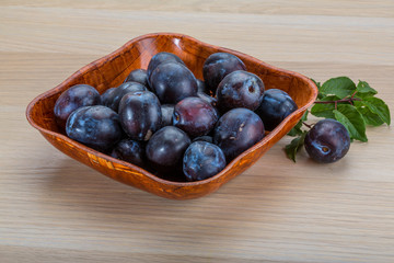 Fresh plums
