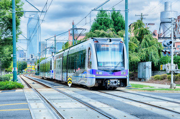 charlotte north carolina light rail transportation moving system