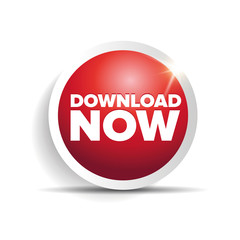 Download now button with shine