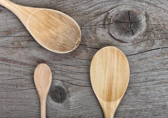 Wooden spoons.