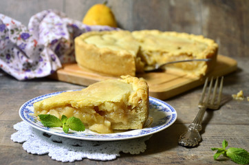 Pear pie.