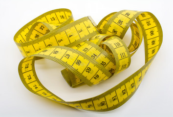 Macro Shot of A Yellow Measuring Tape