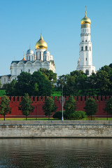 The belltower of the Ivan the Great and Archangels Cathedral of