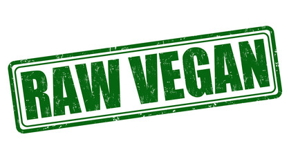 Raw vegan stamp