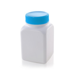 white bottles isolated on a white background