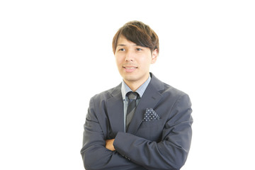 笑顔のビジネスマン