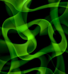 Black abstract modern green background