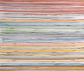 Closeup of the pattern of a stack of paper