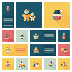 Merry Christmas flat app ui background,eps10