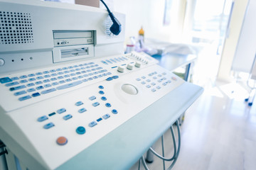 sonography control panel