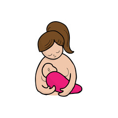 Mom breast feeding