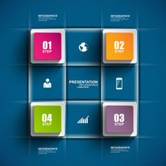 Infographics vector design template