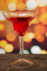 cocktails on a table in bar