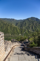 China,  Juyongguan. Steps of the Great Wall of China