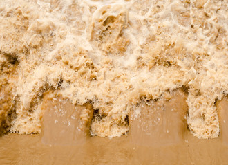 Natural disasters flash flood in the rainy season