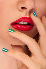 Naklejka premium Woman with perfect skin