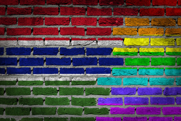 Dark brick wall - LGBT rights - Gambia
