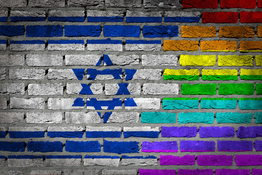 Dark brick wall - LGBT rights - Israel