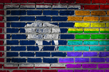 Dark brick wall - LGBT rights - Wyoming