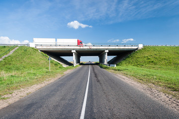 Bridge over the rural road