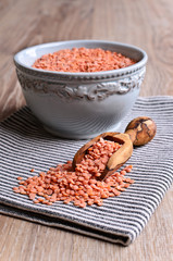 Fototapeta na wymiar Red lentils