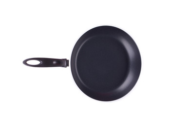 Black frying pan.