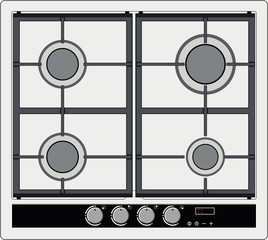 Gray stove