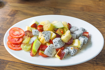 fruit and vegetable salad dish