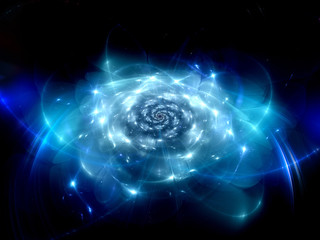 Fototapeta premium Space fractal flower