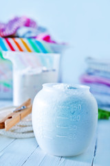 detergent for a laundry washer