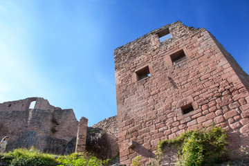 Château Saint Ulrich à Ribeauvillé, Haut Rhin, Alsace 