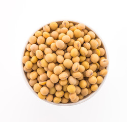 Soybean isolated on white background
