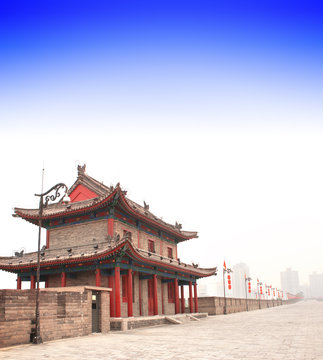 Old wall in Xi'an, China