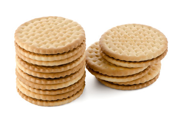 Sandwich biscuits with chocolate filling