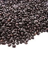 Coffee beans isolated on white background